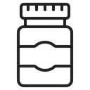 Free Glas Marmelade Flasche Symbol