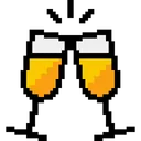 Free Glasses Cheers Toast Icon