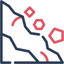 Free Glissement De Terrain Glissements De Terrain Catastrophe Naturelle Icône
