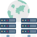 Free Communication Network Global Database Storage Global Internet Icon
