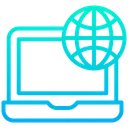 Free Global Data Laptop  Icon