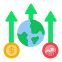 Free Global Economy Global Globalization Icon