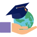 Free Global Education Global Learning Global Knowledge Icon