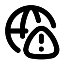 Free Global Issue Warning At Risk Icon