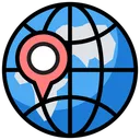 Free Search Location Global Location Gps Icon
