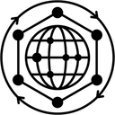 Free Global Network Connectivity Internet Icon