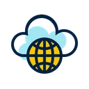 Free Netzwerk Offentlich Cloud Symbol