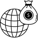 Free Diagramm Finanzen Globale Investitionen Symbol