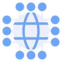 Free Globales Netzwerk  Symbol