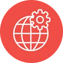 Free Globe Globel Setting Icon