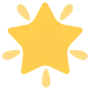 Free Glowing Star Glittery Icon