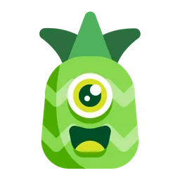 Free Glückliche Ananas Emoji Symbol