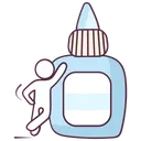 Free Glue Glue Bottle Adhesive Icon