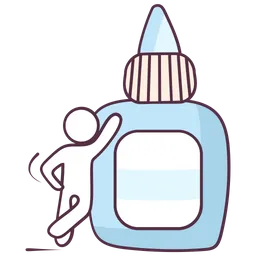 Free Glue Bottle  Icon