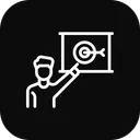 Free Employee Target Goal Icon