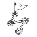 Free Black Line Goal Tracker Illustration Goal Tracker Development Icon