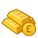 Free Gold Bar Pound  Icon
