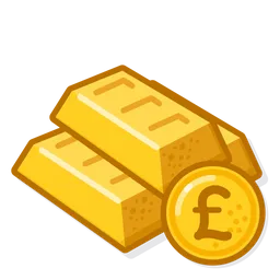 Free Gold Bar Pound  Icon