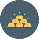 Free Gold Bricks Investment Icon