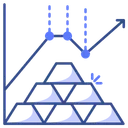 Free Gold Diagramm Wachstum Symbol