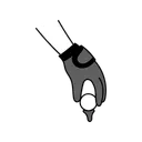 Free Black Monochrome Placing Golf Ball Illustration Golf Ball Golf Symbol