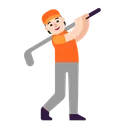 Free Golfing Flat Light Icon