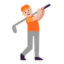 Free Golfing Flat Medium Light Icon