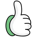 Free Good Luck Thumbs Up Hand Gesture Icon