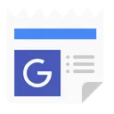 Free Google News Data Icon