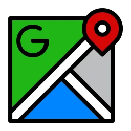 Free Google Maps Icon - Download In Colored Outline Style