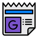 Free Google News Data Icon