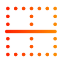 Free Grade Pontos Centro Vertical Alinhar Layout Ícone