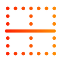 Free Grade Pontos Centro Vertical Alinhar Layout Ícone