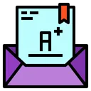 Free Mail Letter Grade Icon