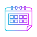 Free Gradiente de calendário  Ícone