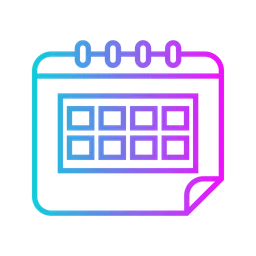 Free Gradiente de calendário  Icon