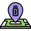 Free Graffiti Location Art Location Pin Icon