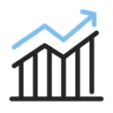 Free Gráfico de crecimiento  Icono