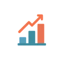 Free Gráfico de crecimiento  Icono