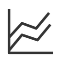 Free Grafico De Lineas Paralelas Grafico De Lineas Grafico De Lineas Icono