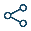 Free Diagramm Netzwerk Teilen Symbol