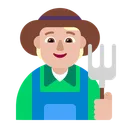 Free Agricultor Agricultura Granja Icono