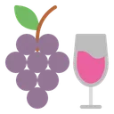 Free Grapes Wine Drink Icon