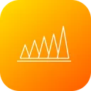 Free Graph Peak Value Icon