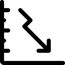 Free Graph Descending Icon