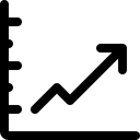 Free Graph Rising Icon