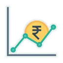 Free Graph Money Indian Icon