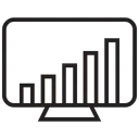Free Graph Presentation Presentation Easel Board Icon