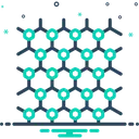 Free Graphen Atomarer Massstab Hexagonal Symbol