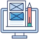 Free Graphic Designing Compose Message Web Designing Icon